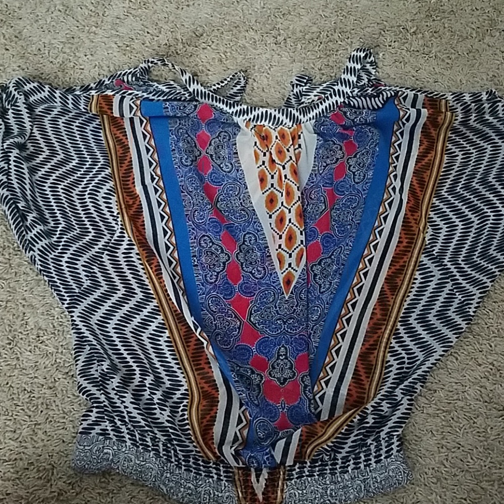 Peek a boo shoulder top